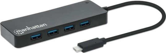 Manhattan 7 Port Usb Hub C Hann A Hunn 5Gbit/S Svart