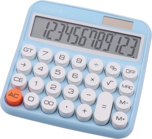 Genie 612 B Desktop 12 Sifre Vippbar Skjerm Blå