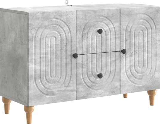 TV skap med skuff Betonggrå 89 x 34,5 x 60 cm Konstruert tre TV skap med skuff Betonggrå 89 x 34,5 x 60 cm Konstruert tre