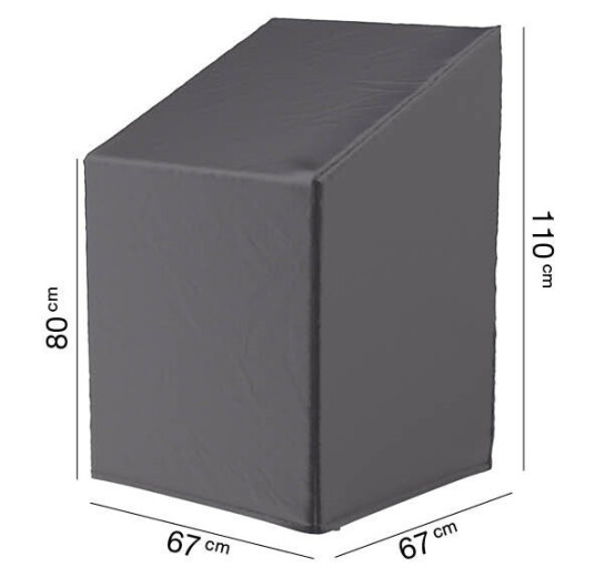 AeroCover Møbeltrekk Aerocover Til stablestol 67 x 67 cm Svart