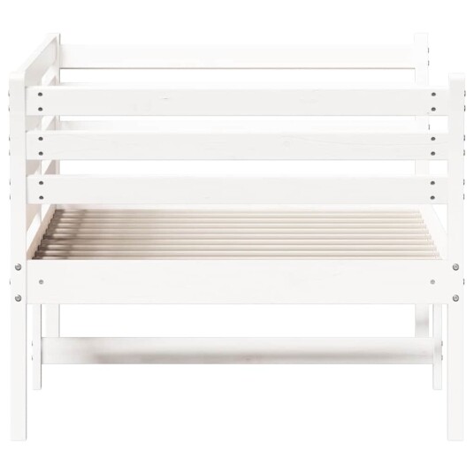 vidaXL Dagseng hvit 90x190 cm heltre furu 8721012429994