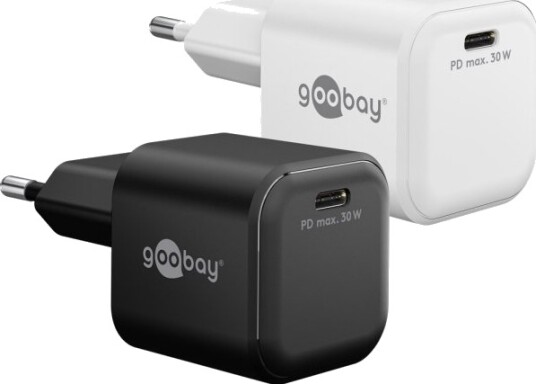 Goobay 30 W Usb-C Pd Gan Hurtiglader Nano Hvit Goobay 30 W Usb-C Pd Gan Hurtiglader Nano Hvit