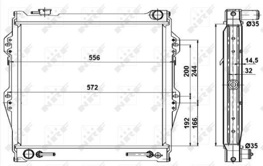 Radiator NRF 52091 Radiator NRF 52091