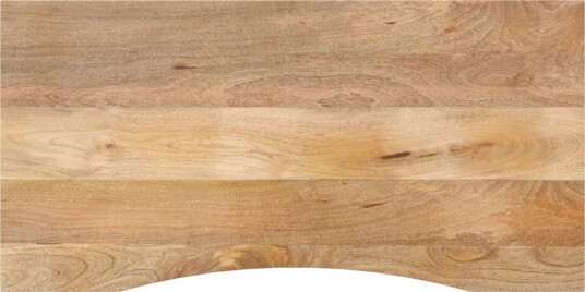 Skrivebordsplate med kurve 140x50x2,5 cm heltre grovt mangotre