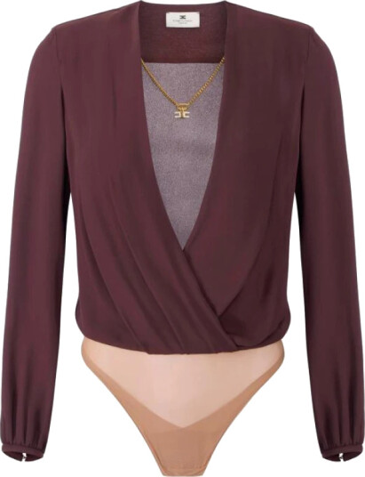 Elisabetta Franchi Dame Topper Brun XS,