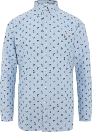 Polo Ralph Lauren Classic Oxford Wvn Shirt Blue L