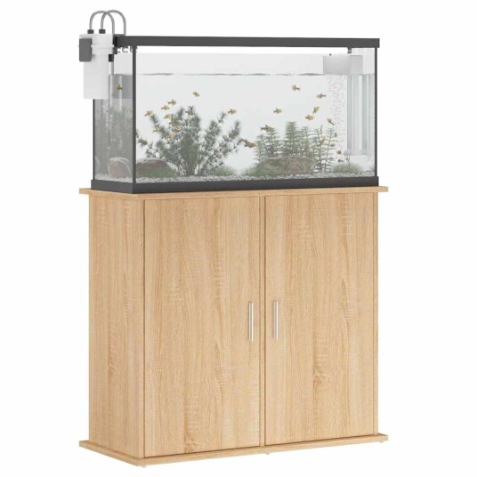 Akvariumstativ Sonoma Eik 81X36X73 cm Konstruert Tre