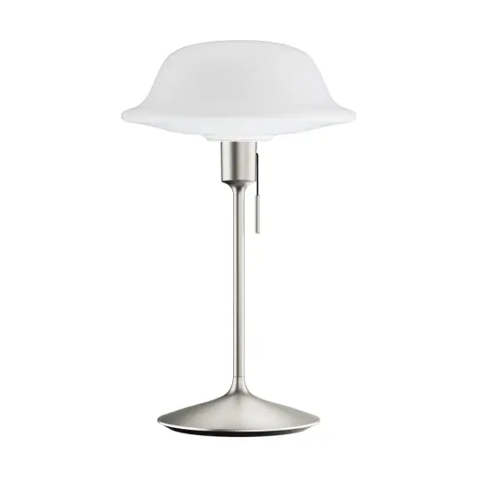 Umage Butler bordlampe Hvit Børstet stål