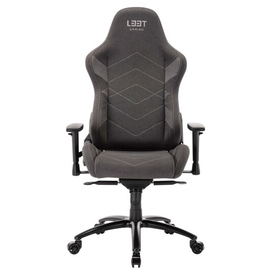 Žaidimu Kede L33t Elite V4 Soft Canvas Gaming Chair Tamsiai Pilka