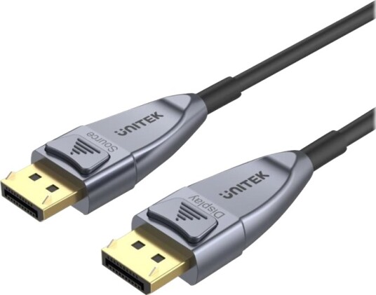 Unitek Ultrapro C1617gy Displayport Kabel Displayport Hann Låst Til Displayport Hann Låst Displayport 1.4 15 M Active Optical Cable Aoc 4K 120 Hz Støtte 8K 60Hz Støtte