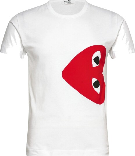 Comme des Garçons White Heart T Shirt White XS