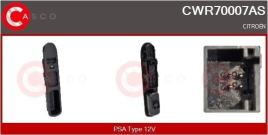 CASCO CWR70007AS Bryter, vindusheis