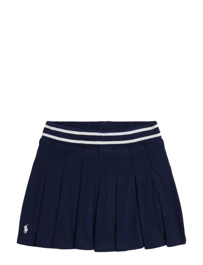 Ralph Lauren Kids Pleated Cotton Jersey Skort Navy 94-100