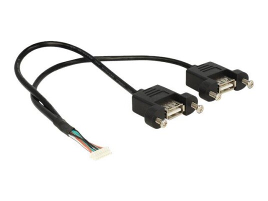 Delock intern-til-ekstern USB-kabel - 8-pins USB 2.0-header til USB - 25 cm