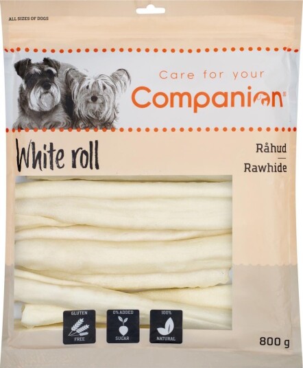 Companion 10pk White Roll Snacks til Hund 800g Companion 10pk White Roll Snacks til Hund 800g