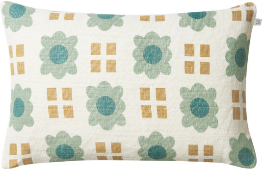 Chhatwal & Jonsson Lalit putetrekk 40x60 cm Heaven blue khaki aqua