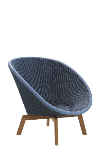Cane-line Peacock lenestol Midnight blue Blå