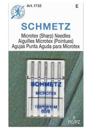 Schmetz Microtexnål 60/8 130/705 H-M, 60/5, 5-pack Schmetz Microtexnål 60/8 130/705 H-M, 60/5, 5-pack