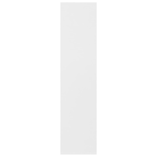 vidaXL Bokhylle hvit 50x25x106 cm sponplate