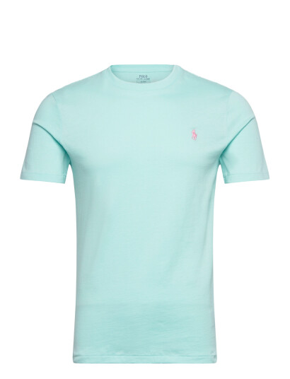 Polo Ralph Lauren Custom Slim Fit Jersey Crewneck T Shirt   Blue   XXL