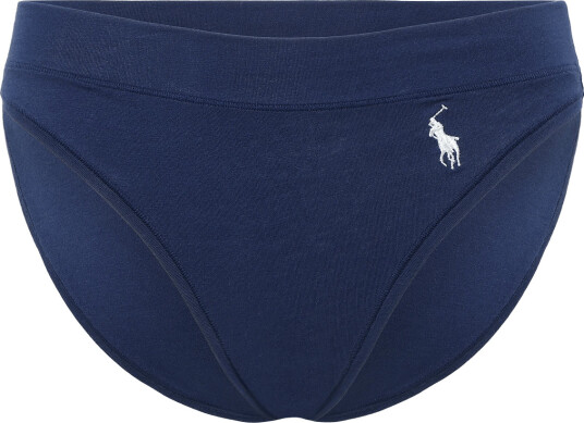 Polo Ralph Lauren Intimates Stretch Cotton Bikini Brief   Navy   XS
