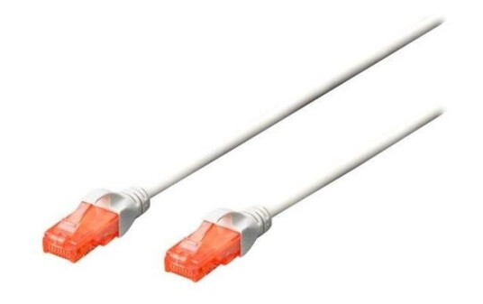 DIGITUS Professional patch cable 50 cm white Hvit 0.5 meter
