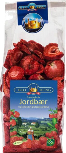 BIO KING Bio-King Frysetørket jordbær