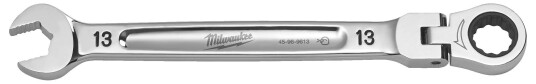 Milwaukee 4932480186 Skralle/kombinøkkel med leddhode 13 mm, Håndverktøy Milwaukee 4932480186 Skralle/kombinøkkel med leddhode 13 mm, Håndverktøy