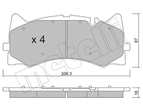 Bremseklosser METELLI 22 1271 0