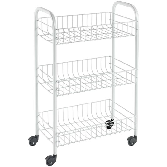 Metaltex Metaltex Kjøkkentralle med 3 kurver Siena hvit 430397