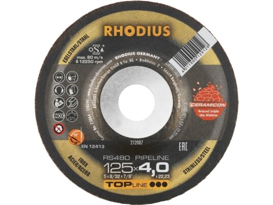 Rhodius 212087 Rs480 Pipeline Skrubskive 25 Stk