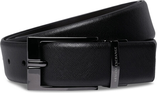 Armani Exchange Tongue Belt - Black - ONE SIZE