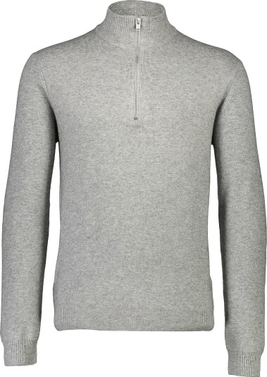 Lindbergh Ecovero Half Zip Knit GREY MEL XXL