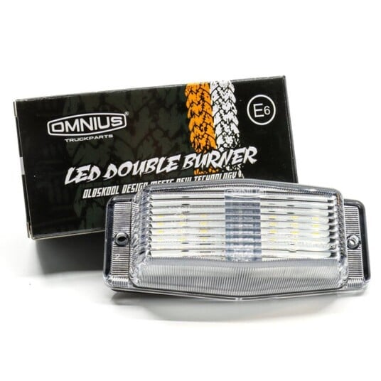 Omnius LED Doubleburner Farge: Hvit/Oransje lySmoked glass