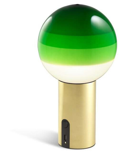 Marset - Dipping Light Portable Green/Brushed Brass