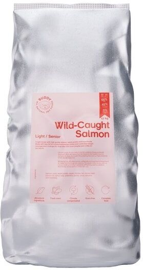 Buddy Petfoods Villfanget Laks 17 kg - Kornfritt Hundefôr for Aktivitet med Lavt Nivå Buddy Petfoods Villfanget Laks 17 kg - Kornfritt Hundefôr for Aktivitet med Lavt Nivå