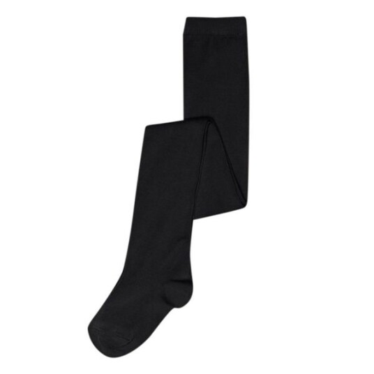 MP 323 Bambus Plain Tights 08 Black 7-8 år/130