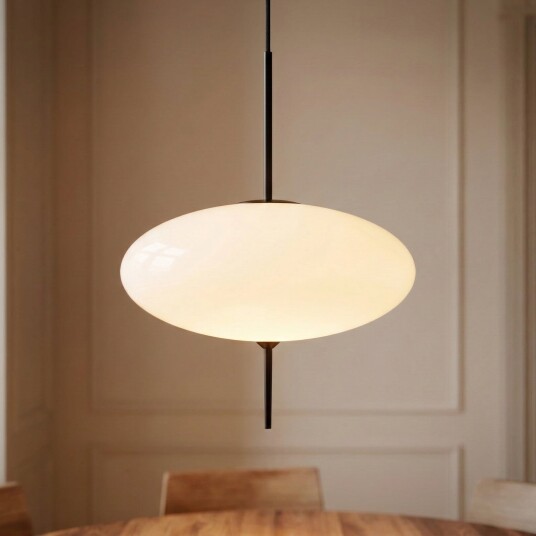Hengelampe Lindby Hikari dimmbar Hvit Spisestue Glass Moderne 12.5 Hvit