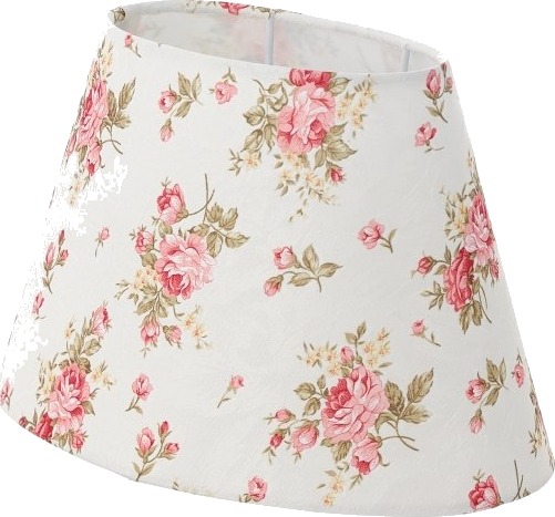 Eglo Skjerm L250 Oval Rose Dekor Hvit