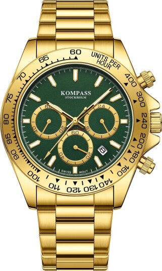 Kompass ChronoRace Gold Green
