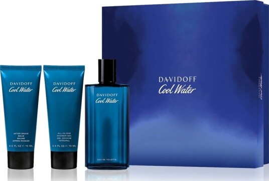 Giftset Davidoff Cool Water Edt 125ml + After Shave Balm 75ml + Shower Gel 75ml