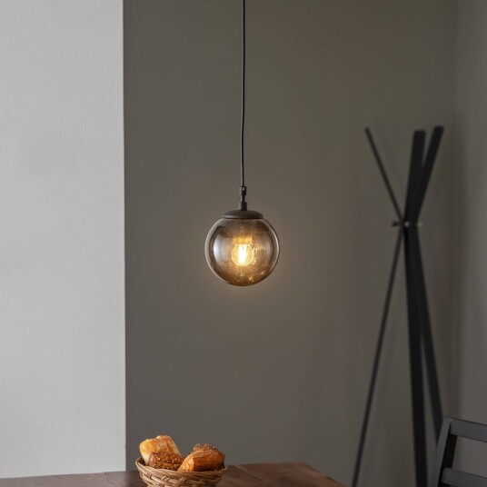 Opviq Efe 2155 hengelampe skjerm i røkt glass Ø15 cm Opviq Efe 2155 hengelampe skjerm i røkt glass Ø15 cm
