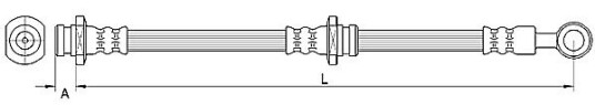 Bremseslange METZGER 4110669 Bremseslange METZGER 4110669