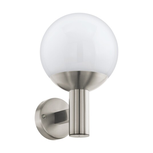Eglo Nisia-Z utendørs vegglampe i rustfritt stål og hvitt - RGB + TW Zigbee Bluetooth Eglo Nisia-Z utendørs vegglampe i rustfritt stål og hvitt - RGB + TW Zigbee Bluetooth