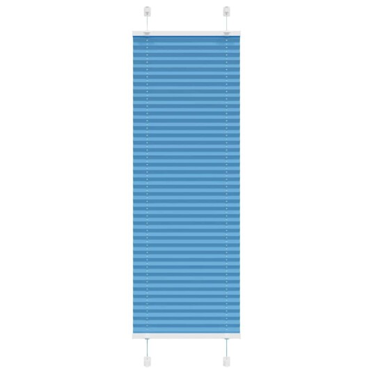 Plisségardin Blå 45x150 cm Stoffbredde 44,4 Polyester