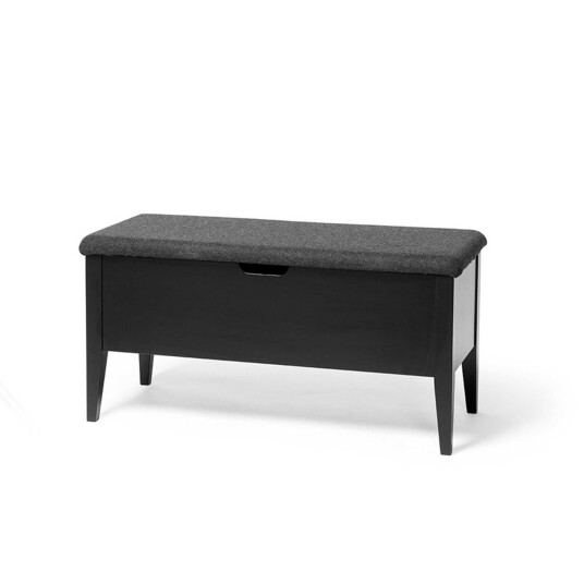Torkelson KLINTE bänk 90 cm svartlack med Nojus ulltyg Svartlack/ulltyg 92 x 46 cm Svart Torkelson KLINTE bänk 90 cm svartlack med Nojus ulltyg Svartlack/ulltyg 92 x 46 cm Svart