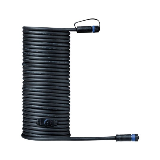 Plug & Shine 10 meter kabel med 2 utganger - Svart