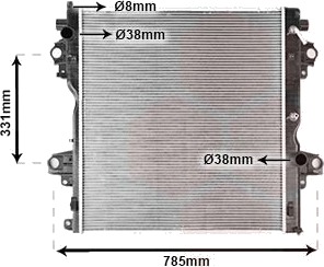 VAN WEZEL 53002604 Radiator motorkjøling