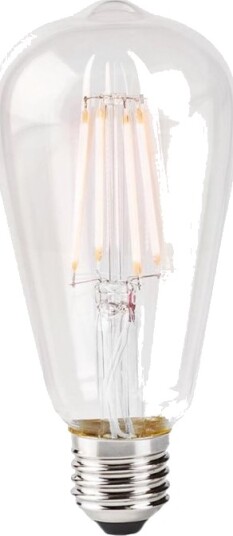 Nedis Led Filamentlyspære Form: St64 Klar Finish E27 5 W Ekvivalent 40 W Klasse F Varmt Hvitt Lys 2700 K Blank