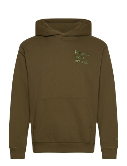 New Balance Athletics Runners Arent Normal Hoodie - Khaki green - S